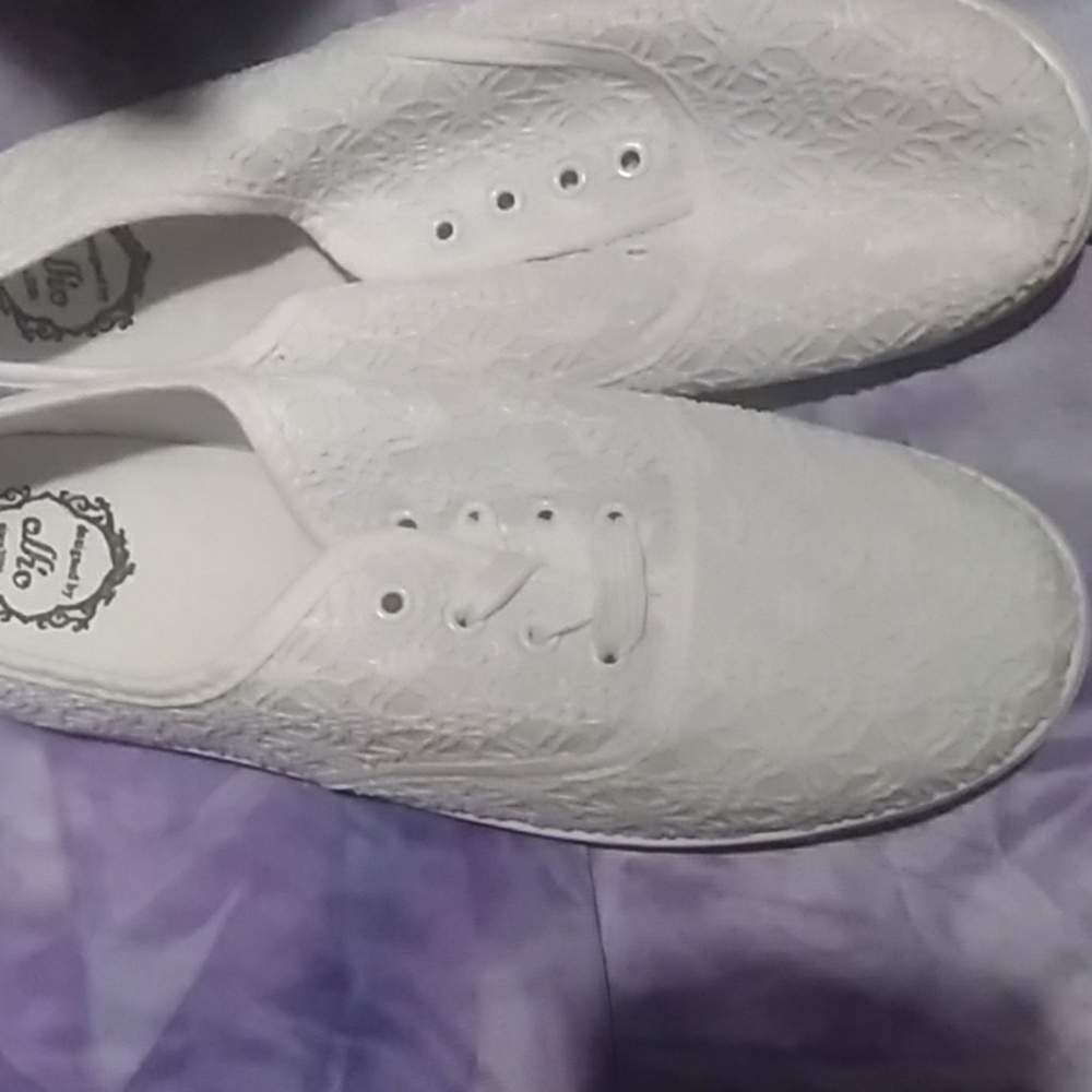 White ballet shoe